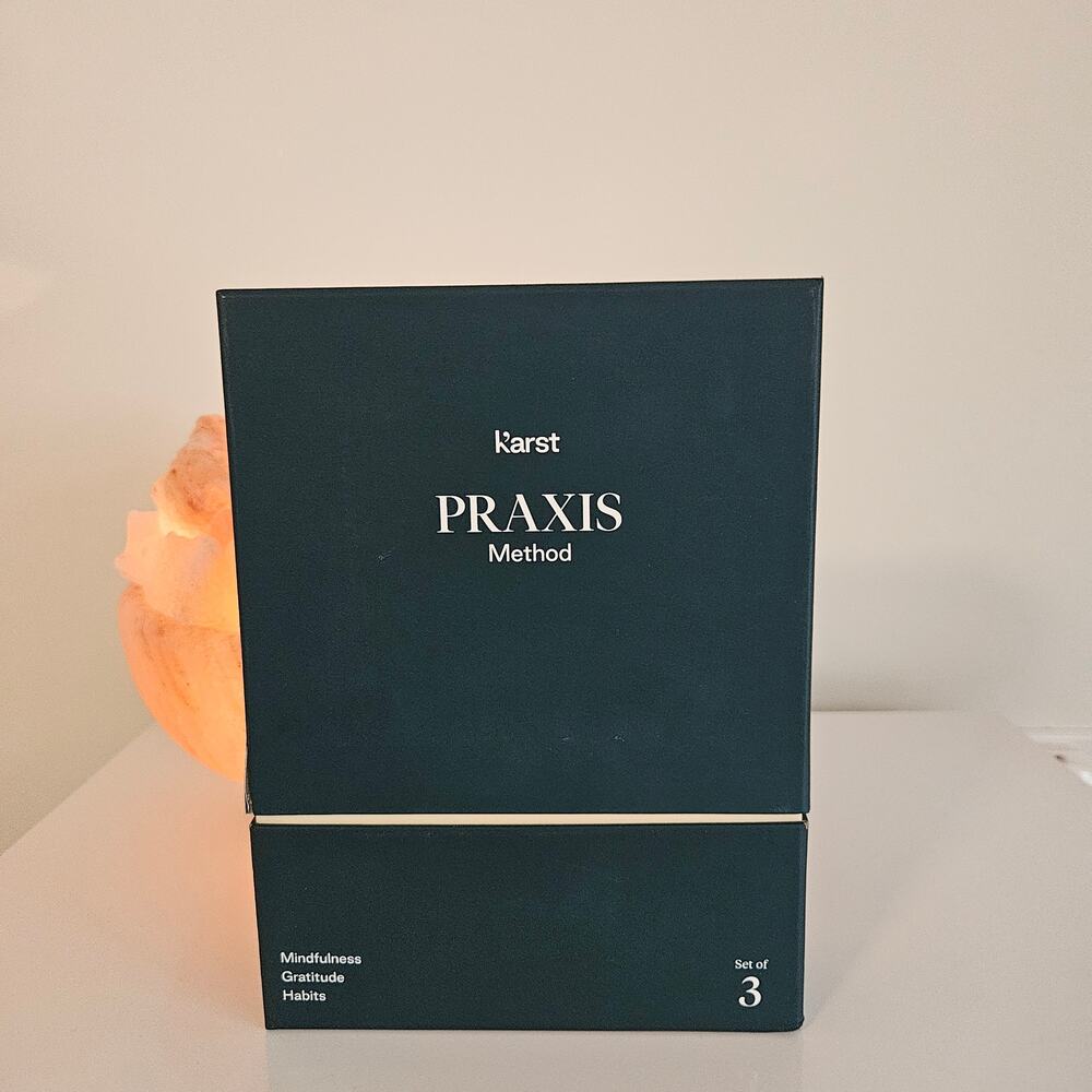 Karst Praxis Method Guided Journal Set of 3 A5 Mindfulness Gratitude and Habits